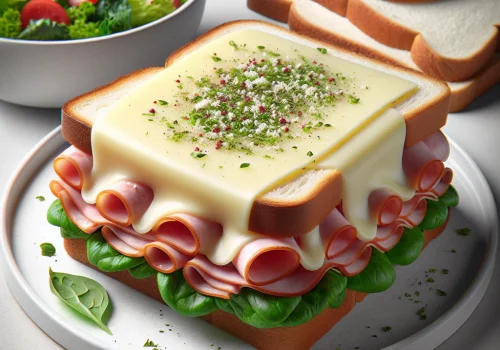 Tostadas de jamón y queso keto, crujientes y sabrosas