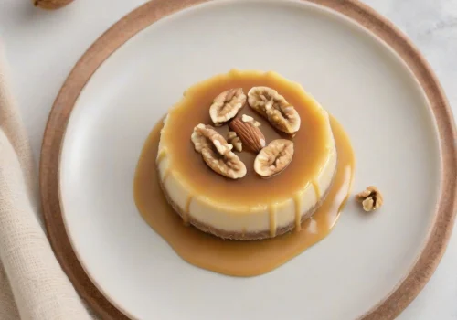 Flan de Almendra y Nuez Keto