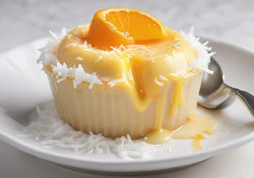 Flan de Coco y Naranja Keto