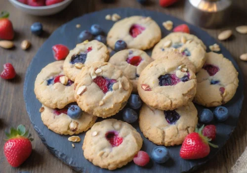 Galletas de Frutas Rojas y Nuez Keto