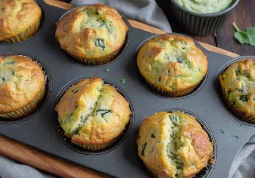 Muffins de Calabacín y Queso Keto