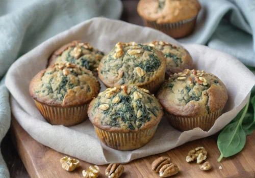 Muffins de Espinacas y Nuez Keto