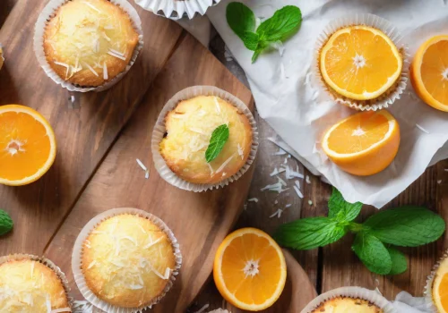 Muffins de Naranja y Coco Keto
