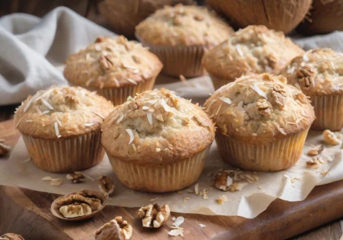 Muffins de Nuez y Coco Keto