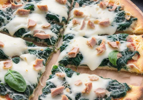 Pizza de Atún y Espinacas Keto