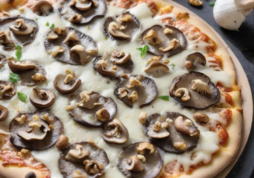 Pizza de Champiñones y Nuez Keto