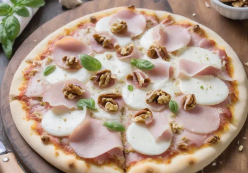 Pizza de Jamón y Nuez Keto