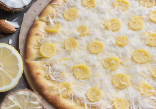 Pizza de Limón y Coco Keto