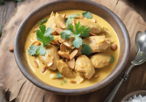 Pollo al Curry con Almendra Keto