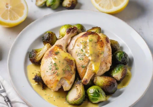 Pollo con Salsa de Mostaza y Limón Keto