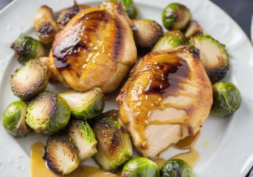 Pollo con Salsa de Mostaza y Miel Keto