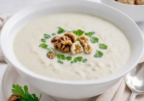 Sopa de Coliflor y Nuez Keto