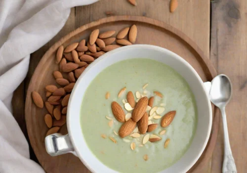 Sopa de Espárragos y Almendra Keto