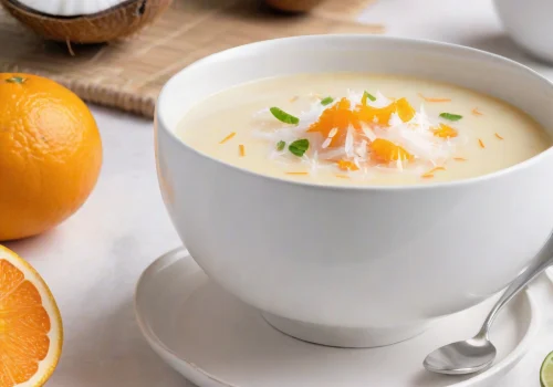 Sopa de Naranja y Coco Keto