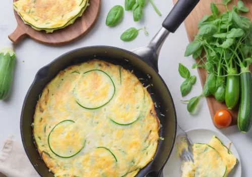 Tortilla de Calabacín y Queso Keto
